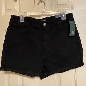NWT Black High Rise Shorts
